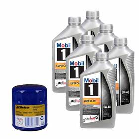 91605091 Mobil 1 0w40 Dexos R 12 Quart Oil/ac Delco Up64r Filter Change Ki