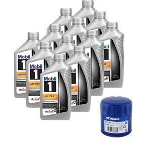 91605260 Mobil 1 Supercar Full Synthetic Motor Oil 5w-50 With Pf64 Filter