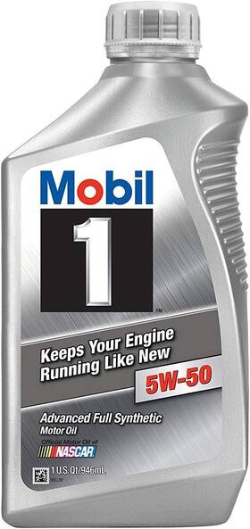 106035 Mobil 1 5w-50 Advanced Full Synthetic Motor Oil - Quart Pack Of 6