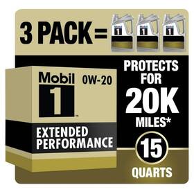 120903-3 Mobil 1 Extended Performance Full Synthetic Motor Oil 0w-20 5 Quart Pack Of 3