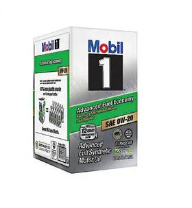 123541 Mobil Hot Sale 1 0w20 Full Synthetic Motor Oil 12 Quart Pack