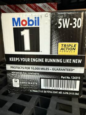 Mobil 124490 1 5w-30 Advanced Full Synthetic Triple Action Motor Oil - 1-quart 6 Pack