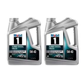 127097 Mobil 1 Turbo Diesel Truck Full Synthetic Motor Oil 5w-40 Gal Pack Of 2