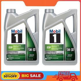 127513 Mobil 2 Pack 1 Esp European Car Formula Full Synthetic Motor Oil 5w-30 5 Quart