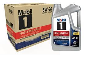 128064 Mobil 1 High Mileage Full Synthetic Motor Oil 5w-30 5 Quart Pack Of 3