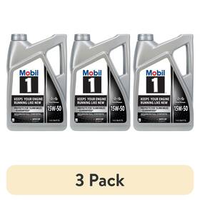 Mobil 498419949441 3 Pack 1 Advanced Full Synthetic Motor Oil 15w-50 5 Quart