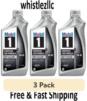 628760 Mobil 1 Fs European Car Formula Full Synthetic Engine Oil 0w-40 Quart 3 Pack