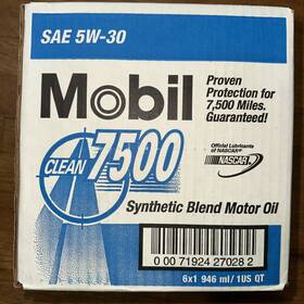 71924-27028-2 Mobil Clean Synthetic Blend 7500 Sae 5w-30 6pack 71924-27028-2 Mobil Clean Synthetic Blend 7500 Sae 5w-30 6pack