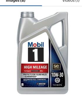 9742784488 Mobil Mobile One High Mileage 10 W-30 Motoroil Gallon Jug