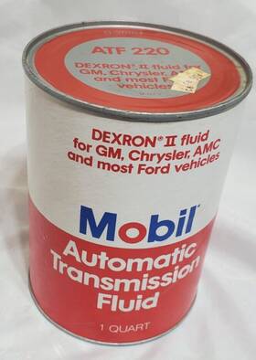 D-20104 Mobil Vintage Dexron Ii Atf 210 Automatic Transmission Fluid 1 Quart Can