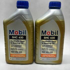 Shc-630 Mobil 2 X 1 Us Quart Shc 630 Iso Vg 220 Supreme Performance Synthetic Gear Oil