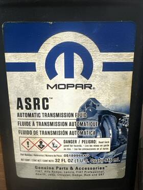 05189966ad Mopar Automatic Transmission Fluid
