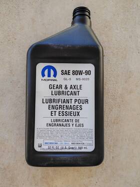 68218041aa Mopar Gear And Axle Lubricant Sae 80w-90