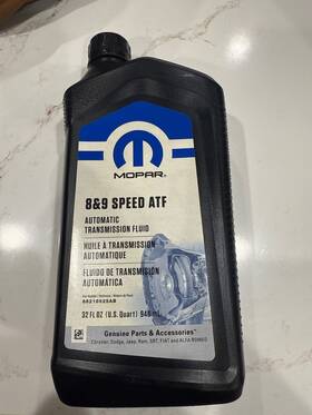Mopar 68218925ab-6 Chrysler Dodge Jeep Ram 8 And 9 Speed Automatic Transmission Fluid- 6