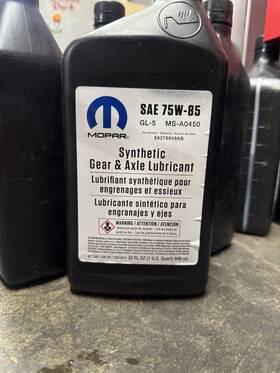 68378949ab Mopar 75w85 Synthetic Gear Oil Chrysler Dodge Jeep