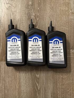 Ms9020 Mopar Gear And Axle Lubricant Sae 80w-90 - Lot Of 3 Bottles Ms9020 Mopar Gear And Axle Lubricant Sae 80w-90 - Lot Of 3 Bottles