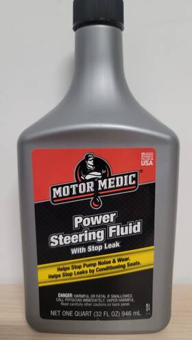 Motor Medic M2732 Power Steering Fluid With Stop Leak 1 Quart Case Of 12