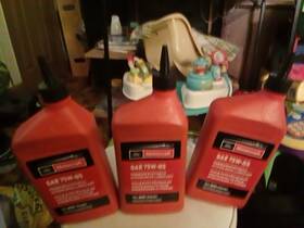 03150861959 Motorcraft Sae 75w -85 Premium Synthetic Hoypoid Gear Oil 3 Bottles 1 Quart