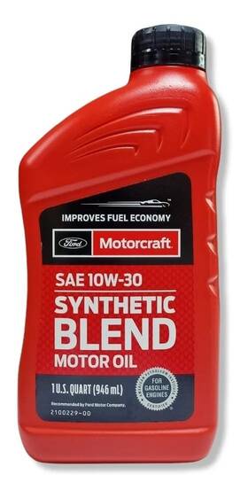 Xo10w30q1sp Motorcraft 1081383 Sae 10w30 Motor Oil Synthetic Blend Genuine Ford 1 Quart