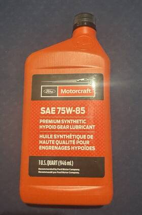 3150861959 Motorcraft Ford 75s-85 Premium Synthetic Hypoid Gear Lubricant 1us Quart