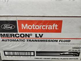 Xt-12-qlvc Motorcraft Mercon Lv Automatic Transmission Fluid 12 Quart Case Xt-12-qlvc Motorcraft Mercon Lv Automatic Transmission Fluid 12 Quart Case