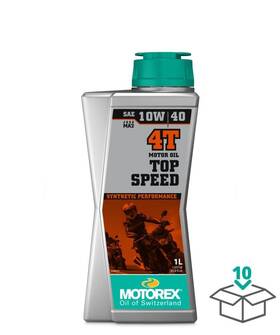 308271 Motorex Top Speed 4t 10w40 Jaso Ma2 Engine Oil - 1 Liter