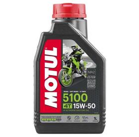 104080 Motul 5100 4t 15w50 Synthetic Blend Engine Oil 1l