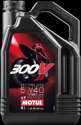 104115 Motul 300v Synthetic Ester Oil - 5w-40 4l 104115 Motul 300v Synthetic Ester Oil - 5w-40 4l