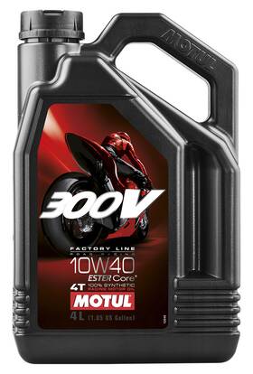 104121 Motul 300v Synthetic Motor Oil - 10w40 4l