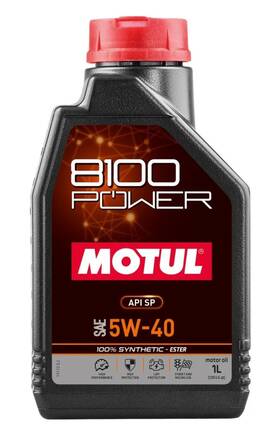 111808 Motul 8100 Power Full Synthetic Engine Oil 5w40 1 Liter