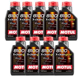 Mot-109761x9 Motul 8100 X-clean Gen2 5w-40 Full Synthetic Low-saps Engine Oil Acea C3 1 Pack Mot-109761x9 Motul 8100 X-clean Gen2 5w-40 Full Synthetic Low-saps Engine Oil Acea C3 1 Pack