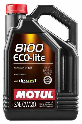 Mot-111364 Motul 8100 0w20 Eco-lite 100% Synthetic Engine Oil 108536 5l 1 Pack Mot-111364 Motul 8100 0w20 Eco-lite 100% Synthetic Engine Oil 108536 5l 1 Pack
