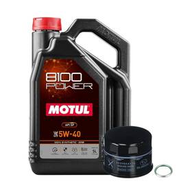 Motul Mot-111809-15208aa170 8100 Power 5w-40 5l Subaru Oem Filter Oil Change Kit For 2015 Wrx Fa