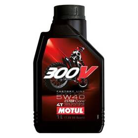 104134 Motul Usa 300v Sae 5w-40 Synthetic Fl Road Racing Motor Oil 1 Liter