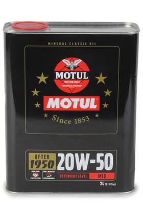 Mtl110621 Motul Usa Classic Performance Oil 20w50 2 Liter