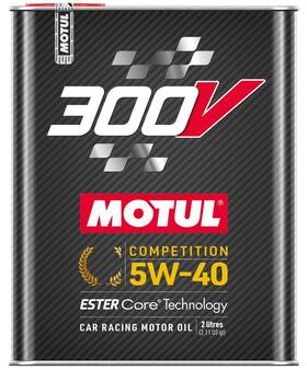 Mtl110817 Motul Usa Motor Oil - 300v Racing 5w40 Synthetic 2 L Can Each