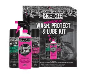 20095us Muc-off Motorcycle Wash Cleaner Protectant Chain Lube Combo Kit