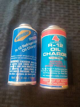 209506 Murray 4oz Refrigeration Oil Charge - Two Cans