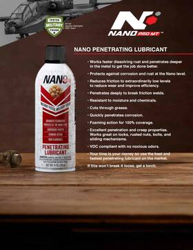 Nano Pro Mt Ndt11p Penetrating Oil 11oz Inch One Can Silicone Free