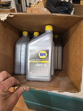 Napa Premium Ow-16 Full Synthetic Motor Oil Sae 8-quarts New