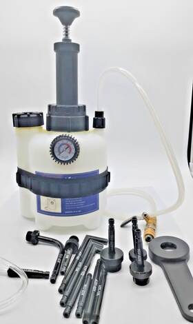 Mpn1bbti001-00 Orion Motor Tech Transmission Fluid Pump 3l Filler With Atf Aluminum Adapters