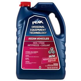 Peak 074804063752 2 Pack Oet 50/50 Antifreeze Coolant Asian Vehicles Red/pink 1 Gal