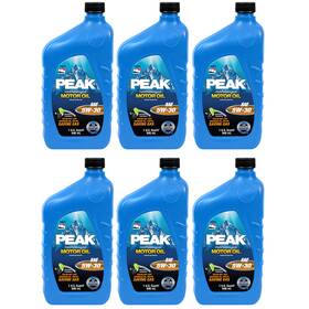 Peak P3mb576 Synthetic Blend Motor Oil 5w-30 - 6 Quart Case