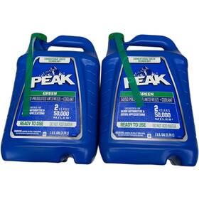 Ruab53 Peak 1 Gal Conventional Premixed Antifreeze And Coolant Lot Of 2 Sale