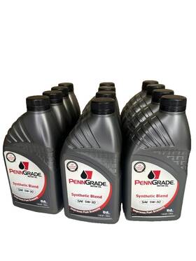 601-1552 Penngrade Motor Oil Synthetic Blend Sae 5w-30 / 12 Quart Case