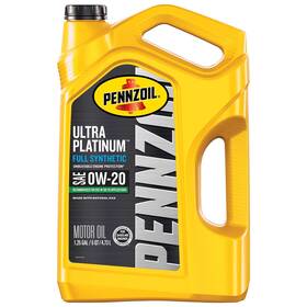 0w-20 Pennzoil 071611365550 Ultra Platinum Full Synthetic Motor Oil 5 Quart