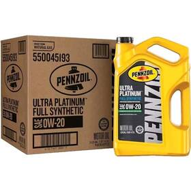 0w-20 Pennzoil 071611365819 Ultra Platinum Full Synthetic Motor Oil 5-quart Case Of 3 0w-20 Pennzoil 071611365819 Ultra Platinum Full Synthetic Motor Oil 5-quart Case Of 3
