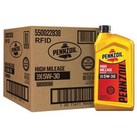 5w-30 Pennzoil 071611803519 Motor Oil 1 Quart 6 Pack High Mileage