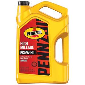 26101400 Pennzoil 5w20 High Mileage Engine Motor Oil Conventional 5 Quart
