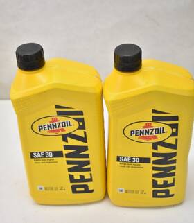 550034991 Pennzoil Lot Of 2 Conventional Sae 30 Motor Oil Heavy Duty 30w